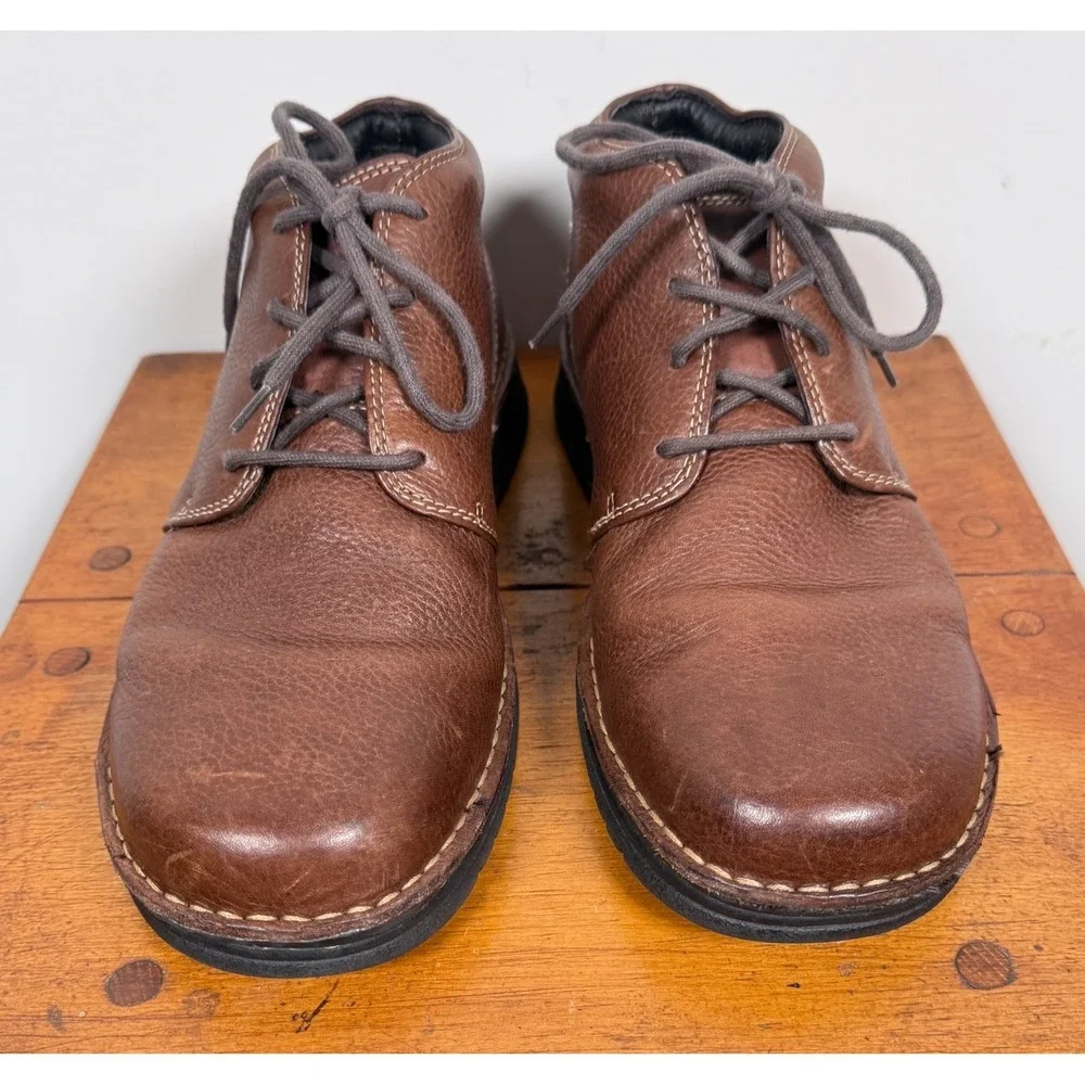 Highland Creek Model # 372052 Brown leather DERBY Boots Mens - 11